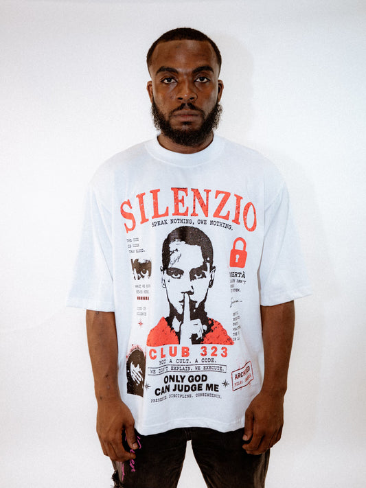SILENZIO — CLUB 323 TEE (RED)